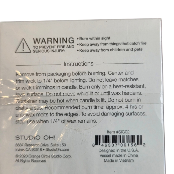 Moondance Studio Collection Candle 3 Layer Fragrance 7.5 Oz. Scent Of Freshness - Picture 8 of 8